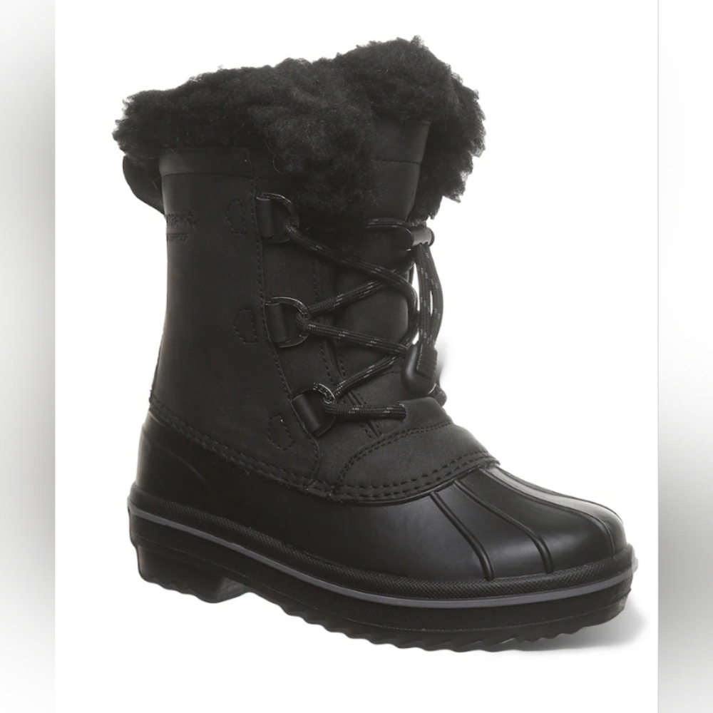 BearPaw‎ Size 3 NEW Kirsten Youth Black Waterproof Insulated Winter Boots